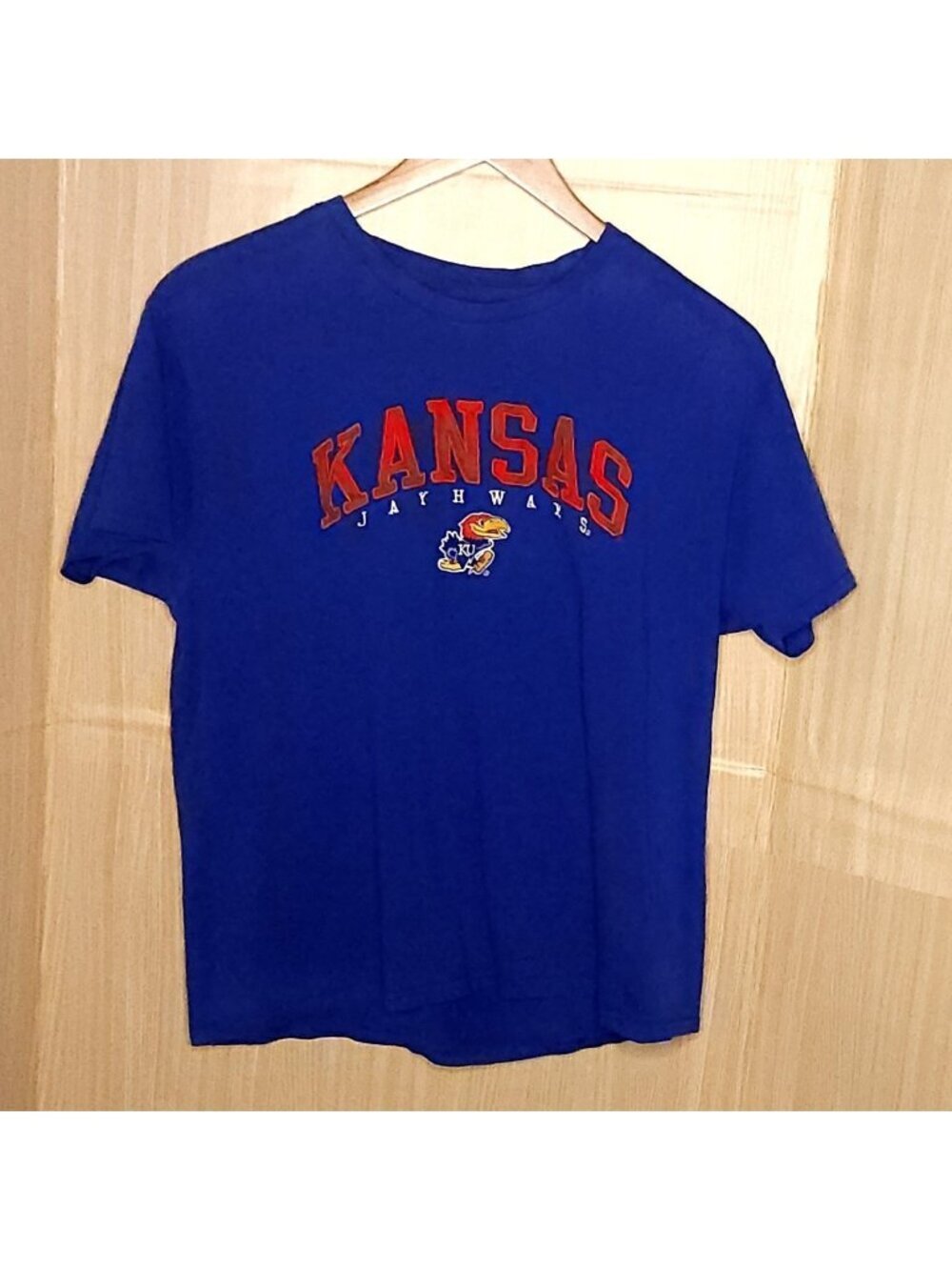 Champion Womens University Of Kansas Blue Applique Detail Top XL